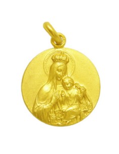 copy of Medalla Virgen del  Pilar  con ángeles a los lados