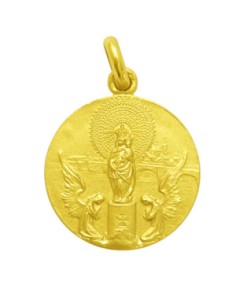 copy of Medalla Virgen del  Pilar  con ángeles a los lados