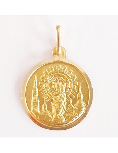 copy of Medalla redonda Virgen del Pilar con...